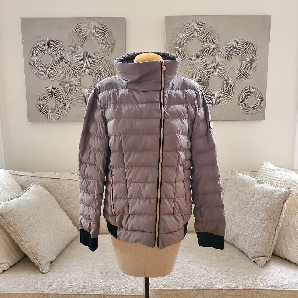 Bernardo Puffer Bomber Primaloft Jacket - size XL in Sage Green.